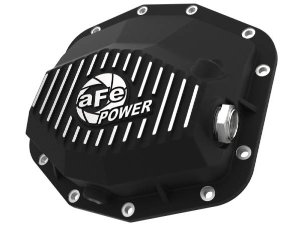aFe Power Performance Parts & Installation | 1350 Offroad - aFe Pro Series Rear Differential Cover Black with Machined Fins RAM 1500 TRX 21-24/1500 RHO 25-26 - 46-71280B - Image 1