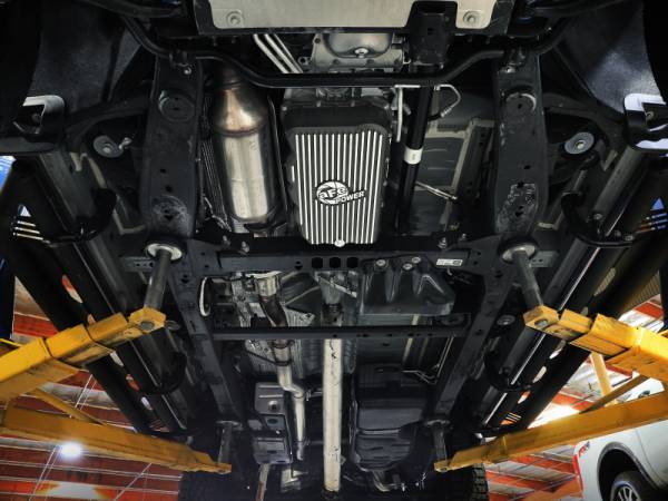 aFe Power Performance Parts & Installation | 1350 Offroad - aFe Street Series Transmission Pan Black with Machined Fins - 46-71420B - Image 1