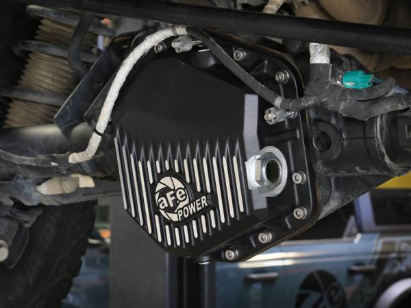 aFe Power Performance Parts & Installation | 1350 Offroad - aFe Pro Series Rear Differential Cover Black with Machined Fins Ford Bronco Raptor 22-26 V6-3.0L (tt) - 46-71460B - Image 1