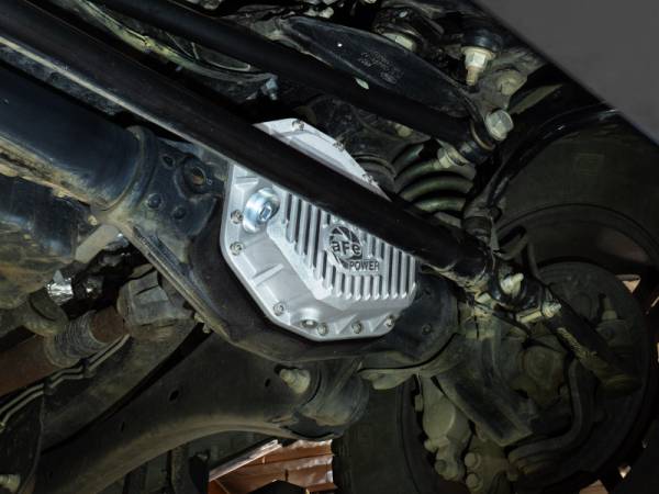 aFe Power Performance Parts & Installation | 1350 Offroad - aFe Street Series Rear Differential Cover Raw with Machined Fins Ford F-250/350 23-26 (Dana M235) - 46-71480A - Image 1