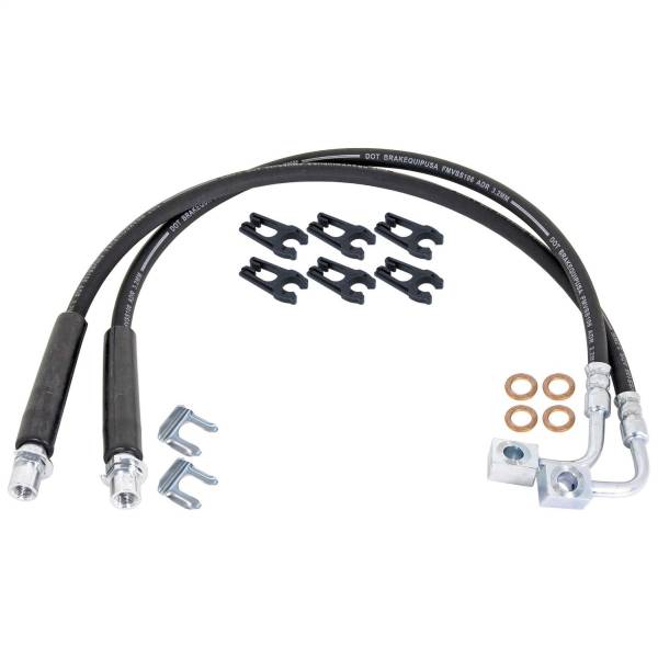 RockJock 4x4 Jeep Suspension & Steering | 1350 Offroad - RockJock Brake Hose Kit, Frame Clips, Copper Washers, ABS Wire Clips, Pair - RJ-156400-101 - Image 1