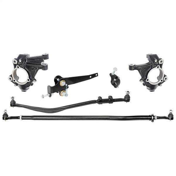 RockJock 4x4 Jeep Suspension & Steering | 1350 Offroad - RockJock Currectlync High Steer Kit, Drag Link, Tie Rod, Trac Bar Reloc/Shock Mount Axle - RJ-440001-101 - Image 1