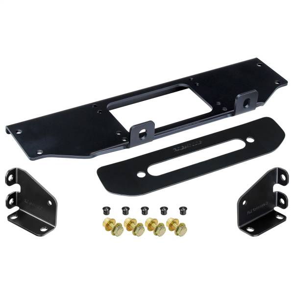 RockJock 4x4 Jeep Suspension & Steering | 1350 Offroad - RockJock Winch Plate Kit, for Factory Steel Bumper - RJ-641100-101 - Image 1