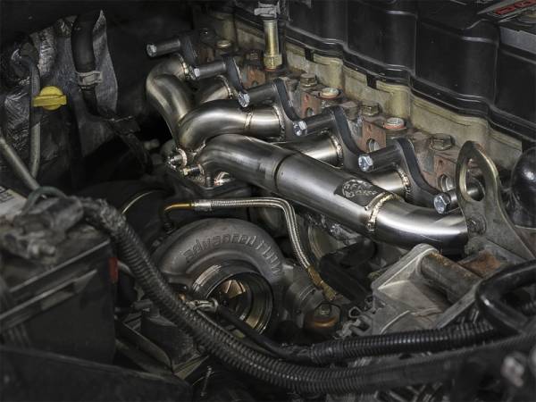 aFe Power Performance Parts & Installation | 1350 Offroad - aFe Twisted Steel 304 Stainless Steel Header with T3 Turbo Flange - 48-32017 - Image 1