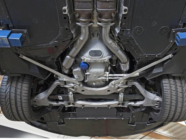 aFe Power Performance Parts & Installation | 1350 Offroad - aFe Twisted Steel 3-in 304 Stainless Steel Mid Pipe with Cat - 48-34130-1YC - Image 1