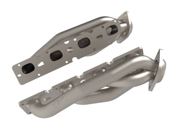 aFe Power Performance Parts & Installation | 1350 Offroad - aFe Twisted Steel 304 Stainless Steel Short Tube Header with Titanium Coat Finish - 48-38029-T - Image 1