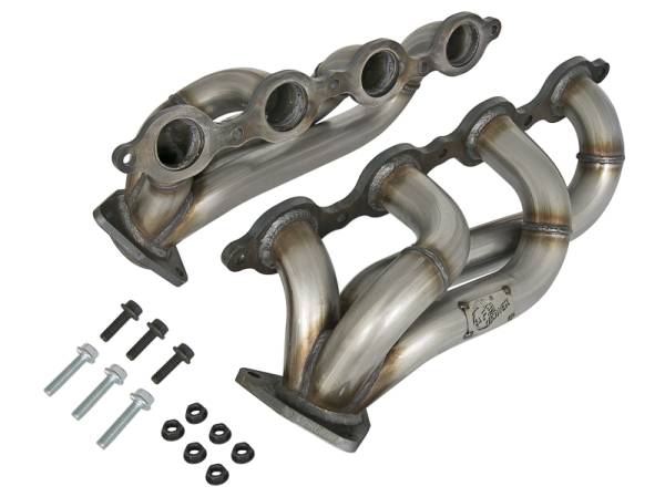 aFe Power Performance Parts & Installation | 1350 Offroad - aFe Twisted Steel 409 Stainless Steel Short Tube Header - 48-44003 - Image 1