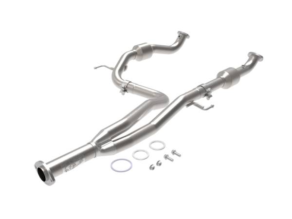 aFe Power Performance Parts & Installation | 1350 Offroad - aFe Twisted Steel Y-Pipe 2-1/2-in 409 Stainless Steel with Cat Toyota Tacoma 16-19 V6-3.5L (2WD) - 48-46011-RC - Image 1