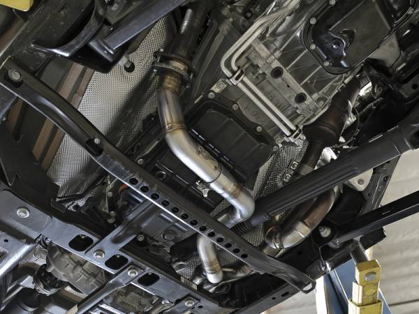 aFe Power Performance Parts & Installation | 1350 Offroad - aFe Twisted Steel 2-1/4-in to 2-1/2-in 409 Stainless Steel Street Series Y-Pipe - 48-48026 - Image 1