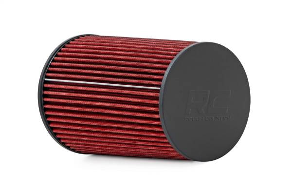 Rough Country Lift Kits & Suspension | 1350 Offroad - Rough Country Cold Air Intake, Red, Cotton Gauze, 10-3/8-in Height, 3-in Flange Inner Dia - 10548F - Image 1