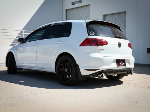 aFe Power Performance Parts & Installation | 1350 Offroad - aFe MACH Force-Xp 3-in to 2-1/2-in Stainless Steel Axle-Back Exhaust System Polished - 49-36417-P - Image 1
