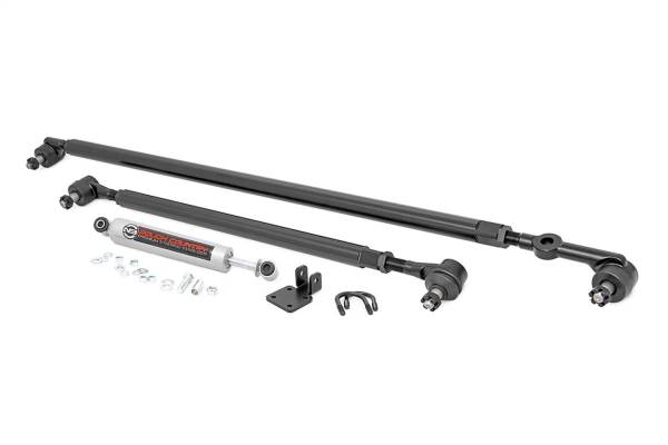 Rough Country Lift Kits & Suspension | 1350 Offroad - Rough Country Steering Upgrade Kit, with Steering Stabilizer, for Jeep HD, [TJ/XJ/MJ/ZJ] - 10613 - Image 1