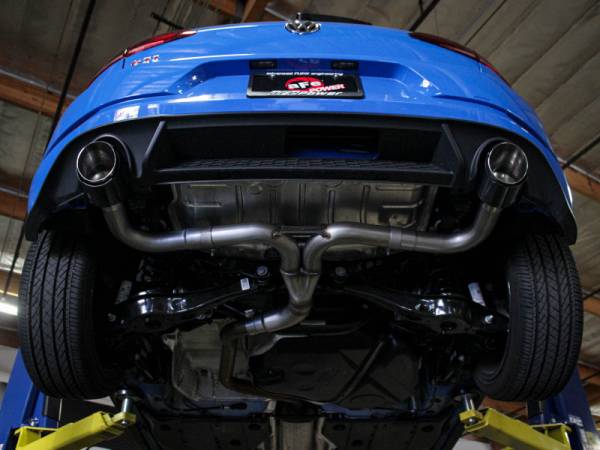 aFe Power Performance Parts & Installation | 1350 Offroad - aFe MACH Force-Xp 3-in to 2-1/2-in Stainless Steel Axle-Back Exhaust System Black - 49-36421-B - Image 1