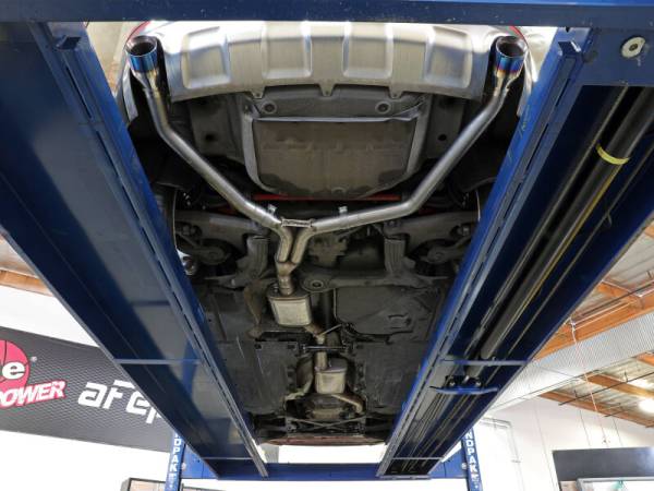 aFe Power Performance Parts & Installation | 1350 Offroad - aFe MACH Force-Xp 3 to 2-1/2-in Stainless Steel Cat-Back Exhaust with Blue Flame Tip - 49-36438-L - Image 1