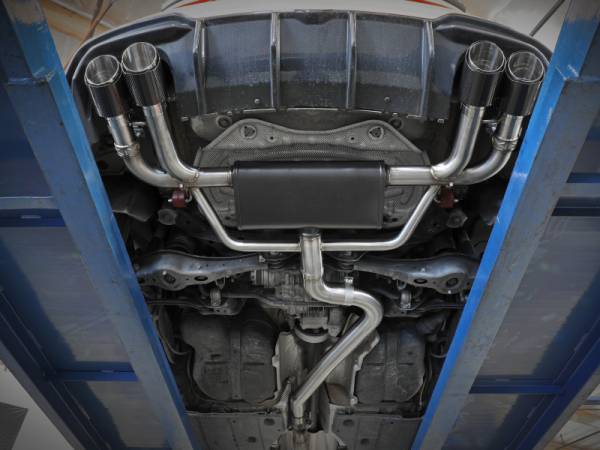 aFe Power Performance Parts & Installation | 1350 Offroad - aFe MACH Force-Xp 3-in to 2-1/2-in Stainless Steel Cat-Back Exhaust System Carbon - 49-36442-C - Image 1