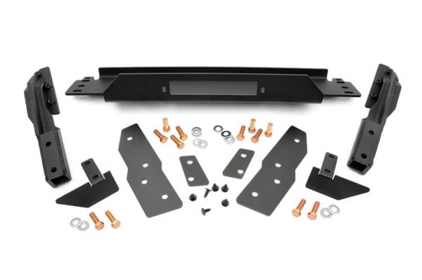 Rough Country Lift Kits & Suspension | 1350 Offroad - Rough Country Winch Mounting Plate, Hardware, for Factory Bumpers - 1064 - Image 1