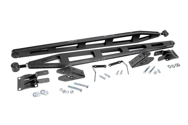 Rough Country Lift Kits & Suspension | 1350 Offroad - Rough Country Traction Bar Kit, for Models with 0-7.5-in Lift, Axle Brackets, Frame Brackets, Hardware - 11001 - Image 1