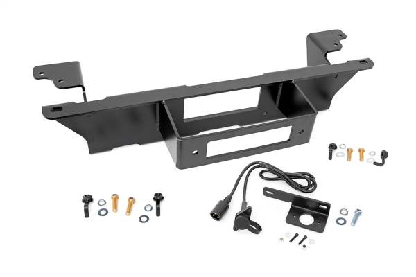 Rough Country Lift Kits & Suspension | 1350 Offroad - Rough Country Hidden Winch Mounting Plate, Mounting Brackets, Grade 8 Hardware - 11002 - Image 1