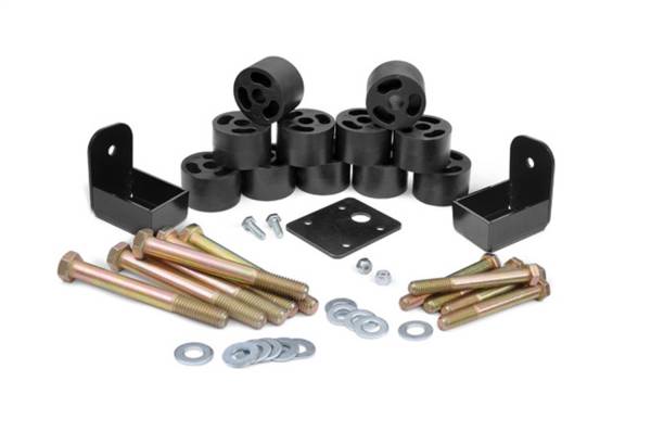 Rough Country Lift Kits & Suspension | 1350 Offroad - Rough Country Body Lift Kit, 1.25-in Lift, Shift Control Bracket, Grill Bump Stops - 1157 - Image 1