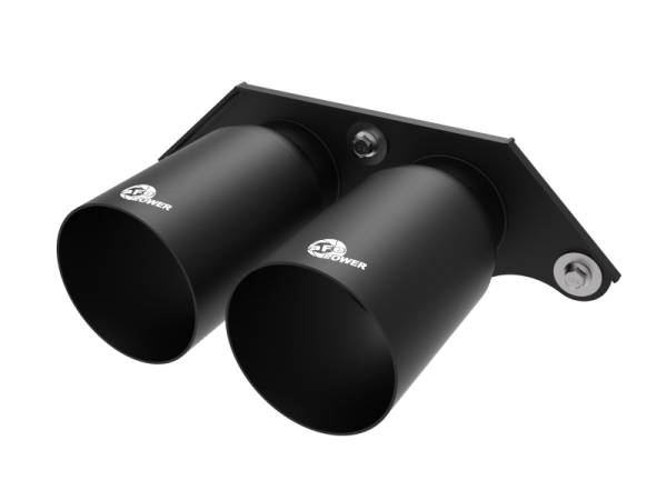 aFe Power Performance Parts & Installation | 1350 Offroad - aFe MACH Force-Xp 4-in Satin Black OE Replacement Exhaust Tips Porsche 911 GT3 14-19 H6-3.8L/4.0L - 49C36435-B - Image 1