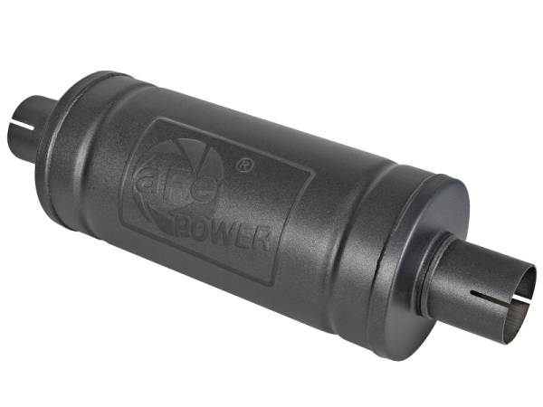 aFe Power Performance Parts & Installation | 1350 Offroad - aFe MACH Force-Xp 409 Stainless Steel Muffler Black 2-1/2-in ID Inlet & Outlet Center/Center 14-in L x 6-in Dia - 49M00007-B - Image 1