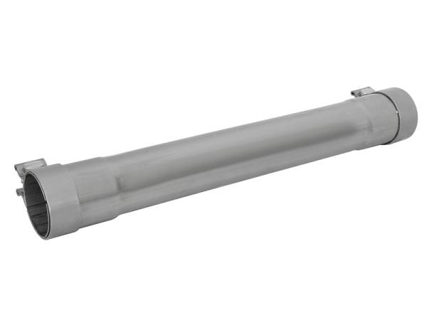 aFe Power Performance Parts & Installation | 1350 Offroad - aFe MACH Force-Xp 2-1/2-in 409 Stainless Steel Muffler Delete Pipe 2-1/2-in ID Inlet/Outlet x 14-in Body x 20-in Overall Length - 49M00035 - Image 1