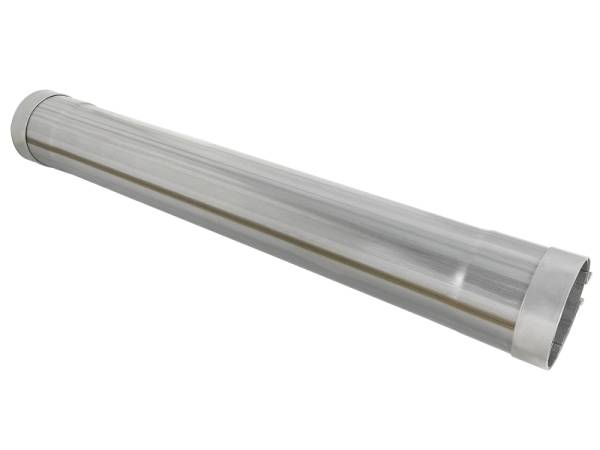 aFe Power Performance Parts & Installation | 1350 Offroad - aFe SATURN 4S Stainless Steel Muffler Delete Pipe 4-in ID Inlet/Outlet x 24-in Body x 30-in Overall Length - 49M00039 - Image 1