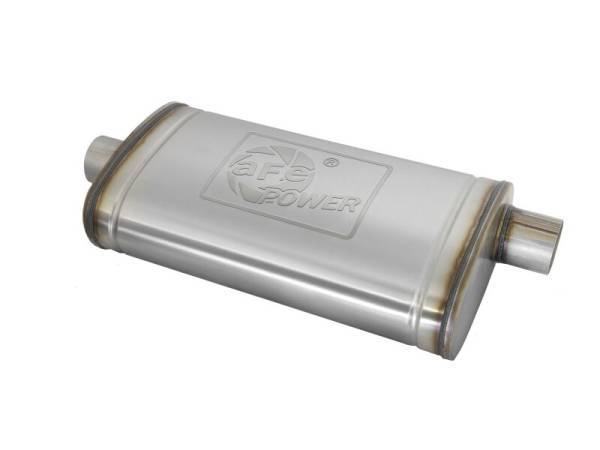 aFe Power Performance Parts & Installation | 1350 Offroad - aFe MACH Force-Xp 304 Stainless Steel Muffler 3-in Inlet (Center) / 3-in Outlet (Off-Center) x 22-in L - 49M30016 - Image 1