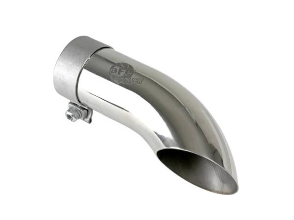 aFe Power Performance Parts & Installation | 1350 Offroad - aFe MACH Force-Xp 304 Stainless Steel Clamp-on Exhaust Tip Polished 2-1/2-in Inlet x 2-1/2-in Outlet X 9-in L - 49T25254-P09 - Image 1