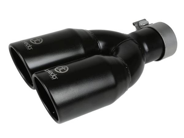 aFe Power Performance Parts & Installation | 1350 Offroad - aFe Takeda 304 Stainless Steel Clamp-on Exhaust Tip Black 2-1/2-in Inlet x 3-1/2-in Outlet X 12-in L - 49T25374-B121 - Image 1