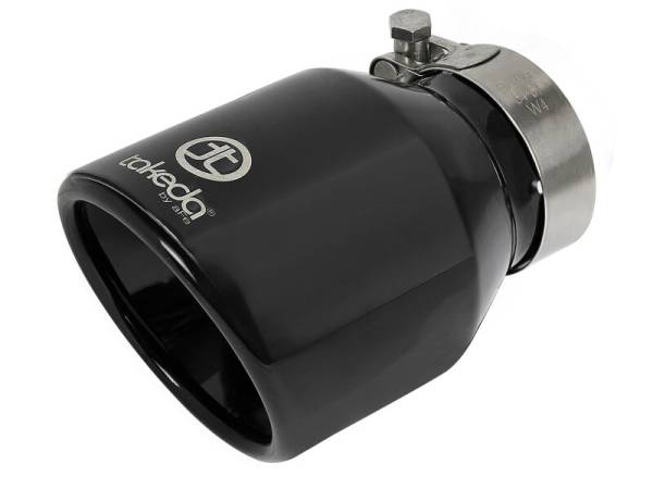 aFe Power Performance Parts & Installation | 1350 Offroad - aFe Takeda 304 Stainless Steel Clamp-on Exhaust Tip Black 2-1/2-in Inlet x 4-in Outlet x 6-in L - 49T25404-B061 - Image 1