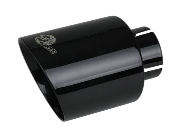 aFe Power Performance Parts & Installation | 1350 Offroad - aFe MACH Force-Xp 409 Stainless Steel Clamp-on Exhaust Tip Black 2-1/2-in Inlet x 4-1/2-in Outlet x 7-in L - 49T25454-B071 - Image 1