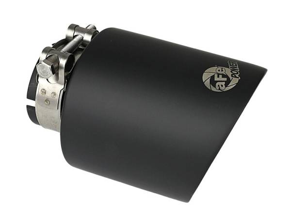 aFe Power Performance Parts & Installation | 1350 Offroad - aFe MACH Force-Xp 304 Stainless Steel Clamp-on Exhaust Tip Black Velvet 2-1/2-in Inlet x 4-1/2-in Outlet x 7-in L - 49T25454-B072 - Image 1