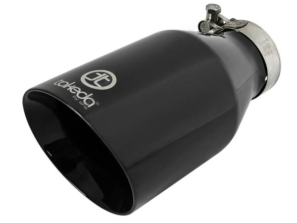 aFe Power Performance Parts & Installation | 1350 Offroad - aFe Takeda 409 Stainless Steel Clamp-on Exhaust Tip Black 2-1/2-in Inlet x 4-1/2-in Outlet x 9-in L - 49T25454-B09 - Image 1