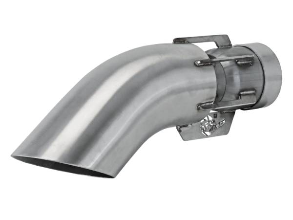 aFe Power Performance Parts & Installation | 1350 Offroad - aFe MACH Force-Xp 304 Stainless Steel Clamp-on Exhaust Tip Brushed 3-in Inlet x 4-in Outlet x 15-in L - 49T30401-H151 - Image 1