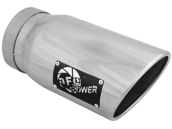 aFe Power Performance Parts & Installation | 1350 Offroad - aFe MACH Force-Xp 304 Stainless Steel Clamp-on Exhaust Tip Polished 5-in Inlet x 6-in Outlet x 12-in L - 49T50601-P12 - Image 1