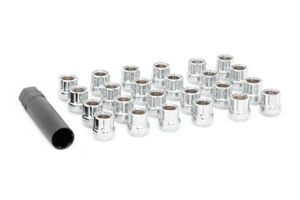 Rough Country Lift Kits & Suspension | 1350 Offroad - Rough Country Wheel Installation Kit, Lug Nut Set, 1/2x20, Set Of 24, Chrome, Open End - 122024CHOE - Image 1