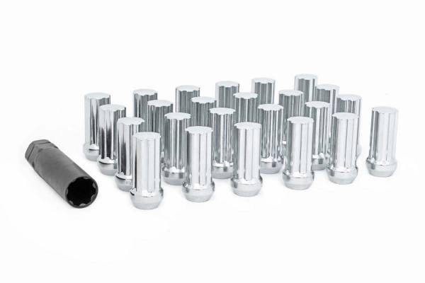 Rough Country Lift Kits & Suspension | 1350 Offroad - Rough Country Wheel Installation Kit, Lug Nut Set, M14x2.0, Set Of 24, Chrome - 142024CH - Image 1