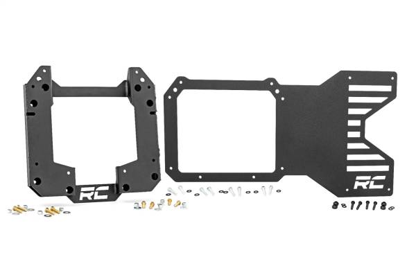 Rough Country Lift Kits & Suspension | 1350 Offroad - Rough Country Spare Tire Relocation Bracket, Powder Black Coated - 51055 - Image 1
