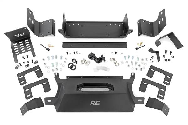 Rough Country Lift Kits & Suspension | 1350 Offroad - Rough Country Hidden Winch Mounting Plate, Winch Skid Plate, Winch Controller Extension - 51065 - Image 1