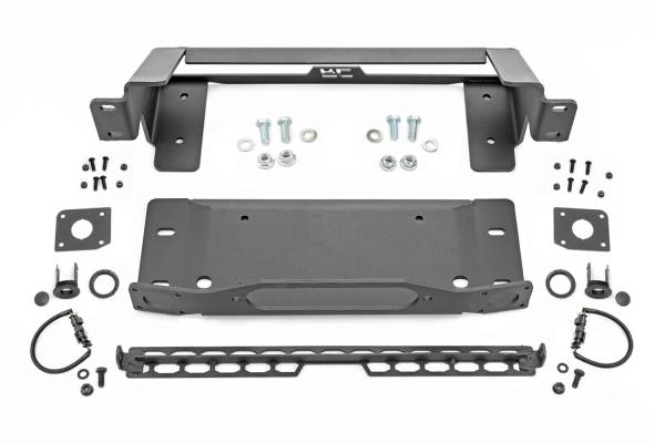 Rough Country Lift Kits & Suspension | 1350 Offroad - Rough Country Winch Mounting Plate, Mounting Bracket, Sensor Mount Kit, [2] Sensor Mount Plate - 51066 - Image 1