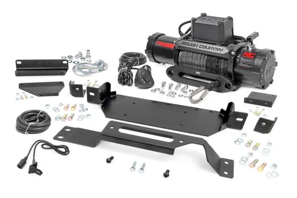 Rough Country Lift Kits & Suspension | 1350 Offroad - Rough Country Hidden Winch Mounting Plate, with PRO12000S Winch - 51127 - Image 1