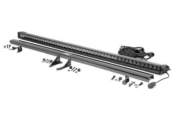 Rough Country Lift Kits & Suspension | 1350 Offroad - Rough Country Black Series 50-in LED Hood Kit, Wiring Harness, Mounting Brackets, Hardware - 70057 - Image 1