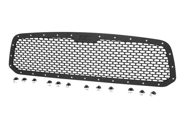 Rough Country Lift Kits & Suspension | 1350 Offroad - Rough Country Laser-Cut Mesh Replacement Grille, Black Powdercoat, Brackets - 70197 - Image 1