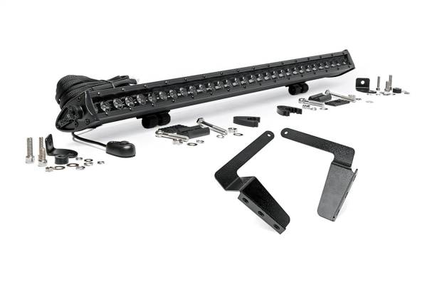 Rough Country Lift Kits & Suspension | 1350 Offroad - Rough Country Cree Black Series LED Light Bar, 30-in, Single Row, 12000 Lumens, 150 Watts, Spot Beam - 70657 - Image 1