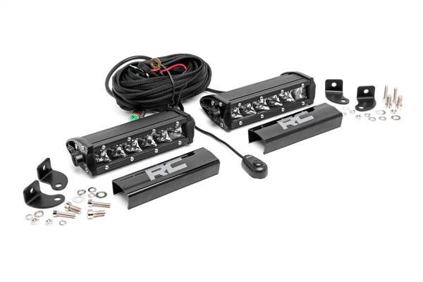 Rough Country Lift Kits & Suspension | 1350 Offroad - Rough Country Cree Chrome Series LED Light Bar, Two-6-in LED Light Bars, 4800 Lumens Total, 60 Watts Total - 70706 - Image 1