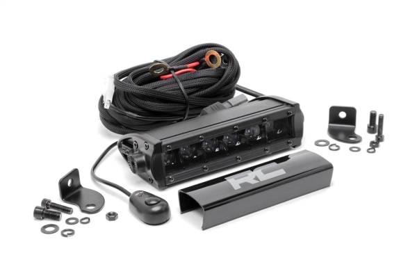 Rough Country Lift Kits & Suspension | 1350 Offroad - Rough Country Cree Black Series LED Light Bar, 6-in, Single Row, 2400 Lumens, 30 Watts, [6] 5 Watt Cree LEDs - 70707BL - Image 1