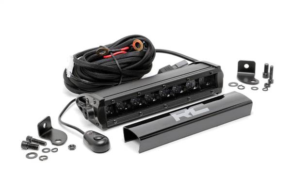 Rough Country Lift Kits & Suspension | 1350 Offroad - Rough Country Cree Black Series LED Light Bar, 8-in, 3200 Lumens, 40 Watts, Spot Beam, Switch - 70718BL - Image 1