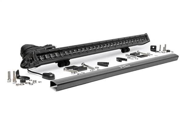 Rough Country Lift Kits & Suspension | 1350 Offroad - Rough Country Cree Black Series LED Light Bar, 30-in, Single Row, 12000 Lumens, 150 Watts, Spot Beam, Switch - 70730BL - Image 1