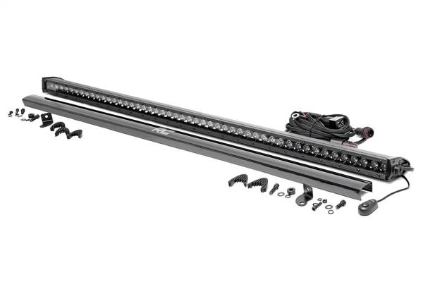 Rough Country Lift Kits & Suspension | 1350 Offroad - Rough Country Cree Black Series LED Light Bar, 50-in, Single Row, Straight, 19200 Lumens, 240 Watts, Switch - 70750BL - Image 1